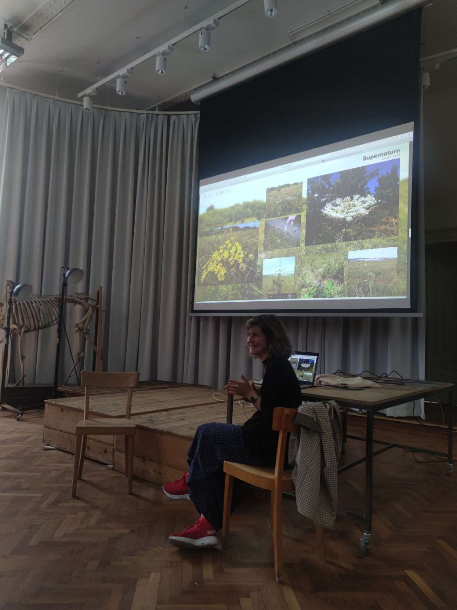 Artist talk by Lucy Ivanova in the Academy of Fine Arts in Vienna. Photo 1