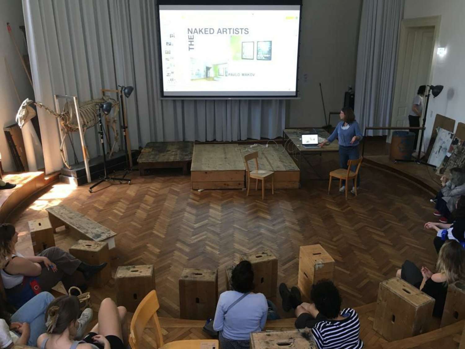 Artist talk by Lucy Ivanova in the Academy of Fine Arts in Vienna. Photo 2
