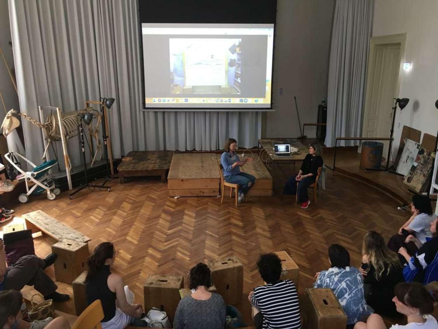 Artist talk by Lucy Ivanova in the Academy of Fine Arts in Vienna. Photo 5