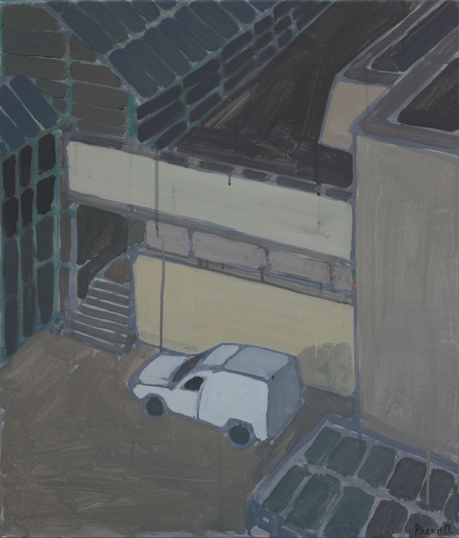 , ACCORDING TO HANNA SHE THINKS WELL WHEN LOOKING AT PLAIN CONCRETE