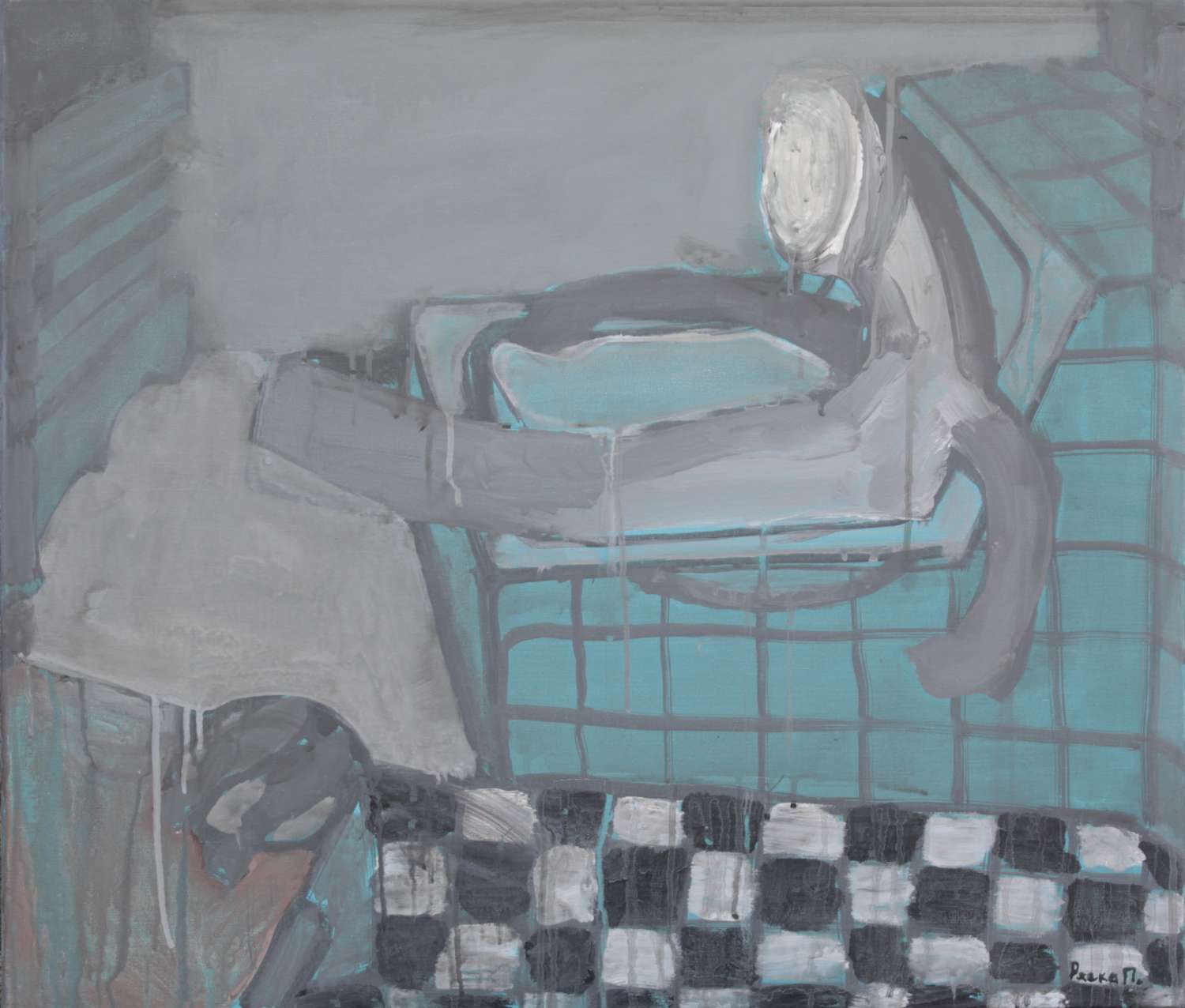 , ACCORDING TO HANNA SHE THINKS WELL WHEN LOOKING AT PLAIN CONCRETE